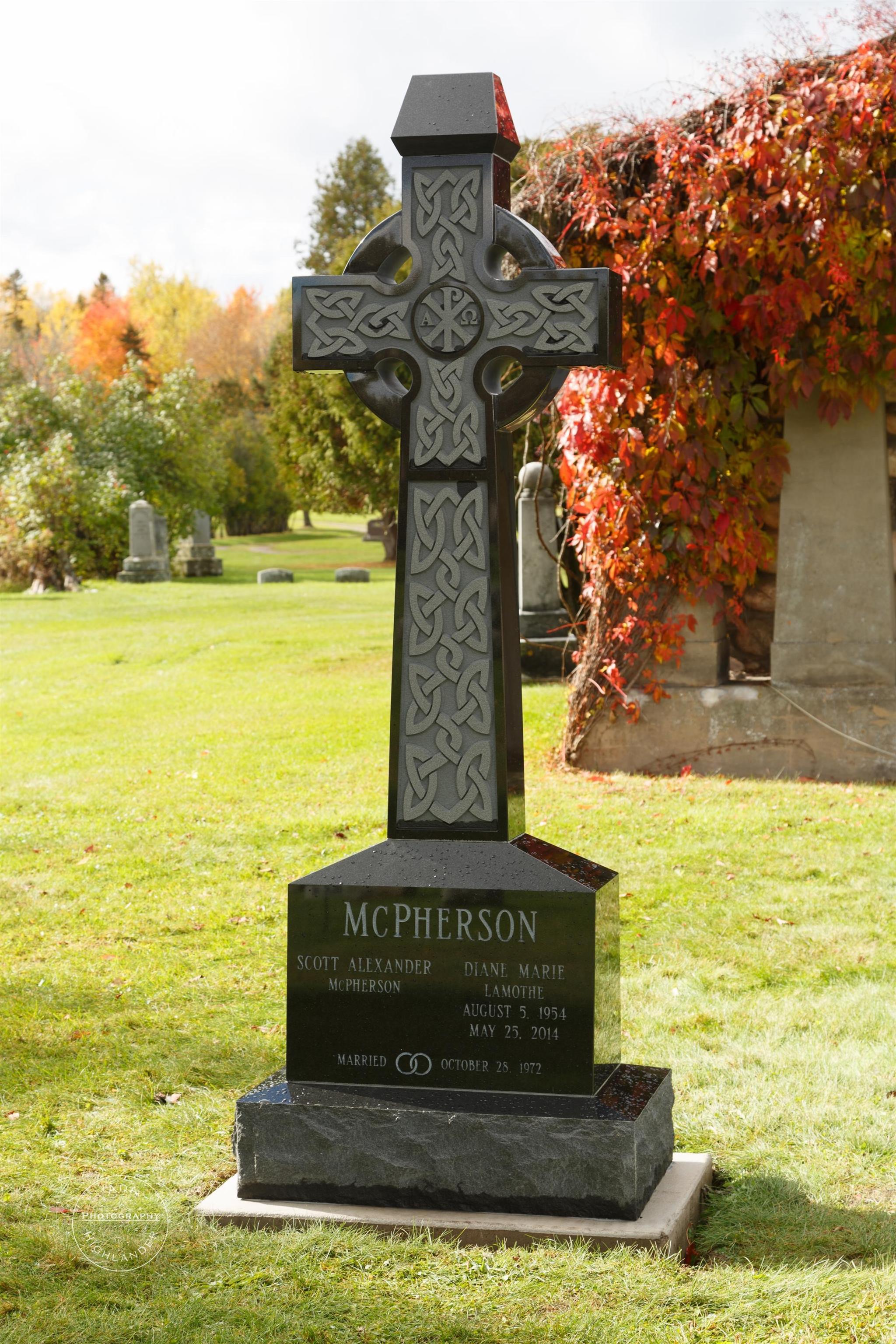 Cross cemetery marker