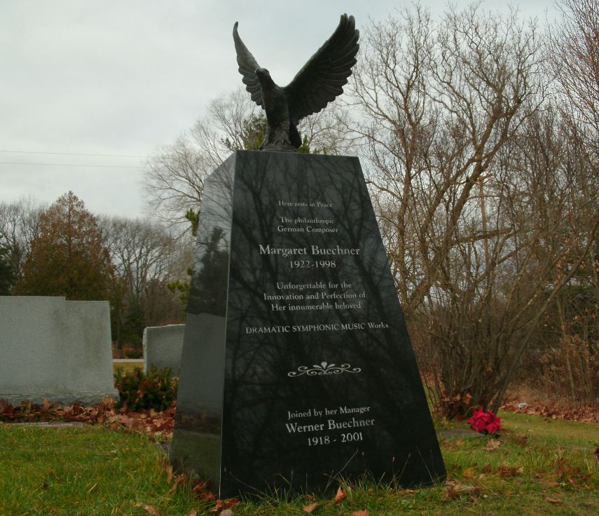 Custom Monument with Bronze Eagle